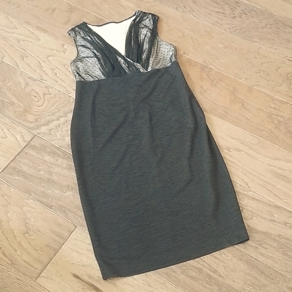 Semi-formal black maternity dress